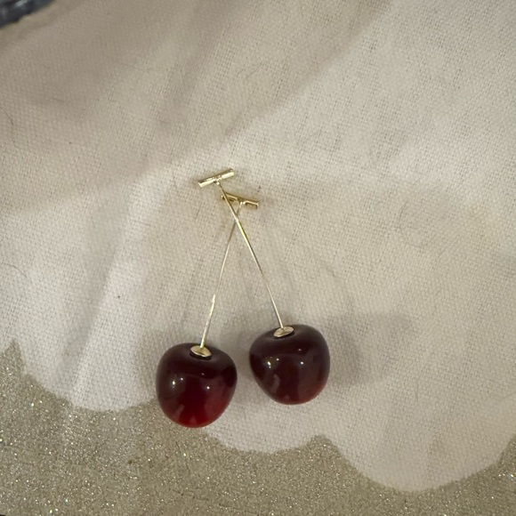 Cherry Drop Earrings - Picture 3 of 3